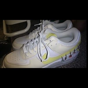 Nike air force 1s with charms